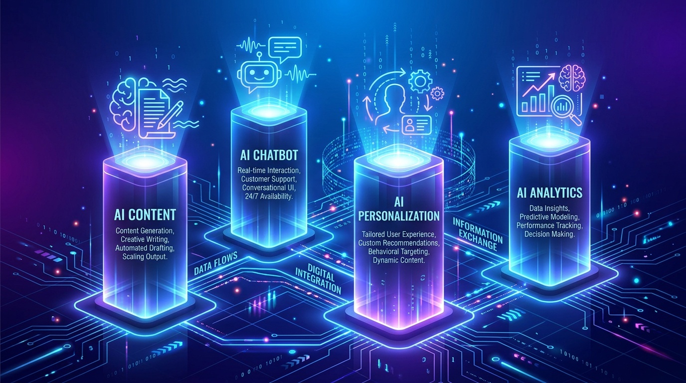 Bốn trụ cột của hệ thống Affiliate AI 2026