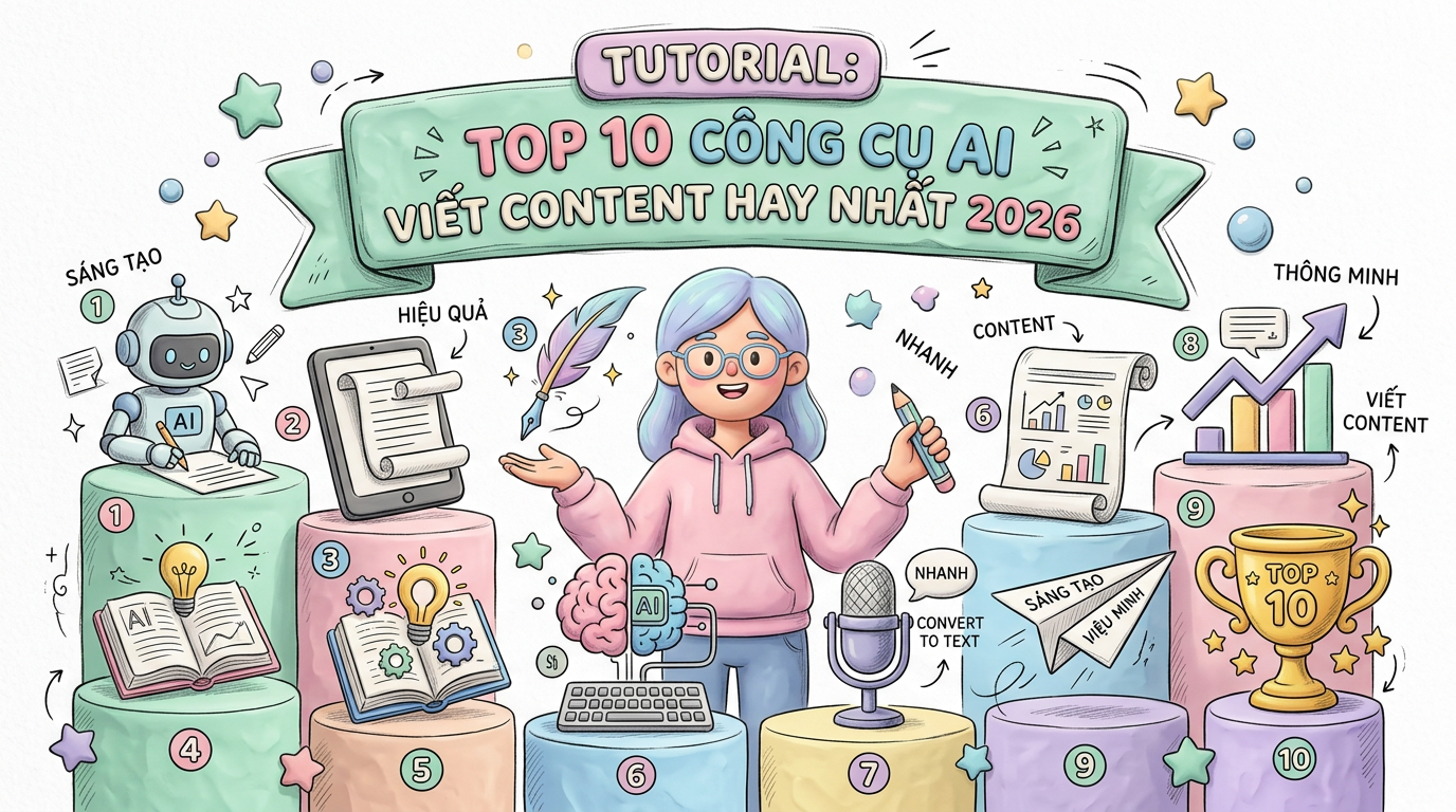 Top 10 Công Cụ AI Viết Content Hay Nhất 2026