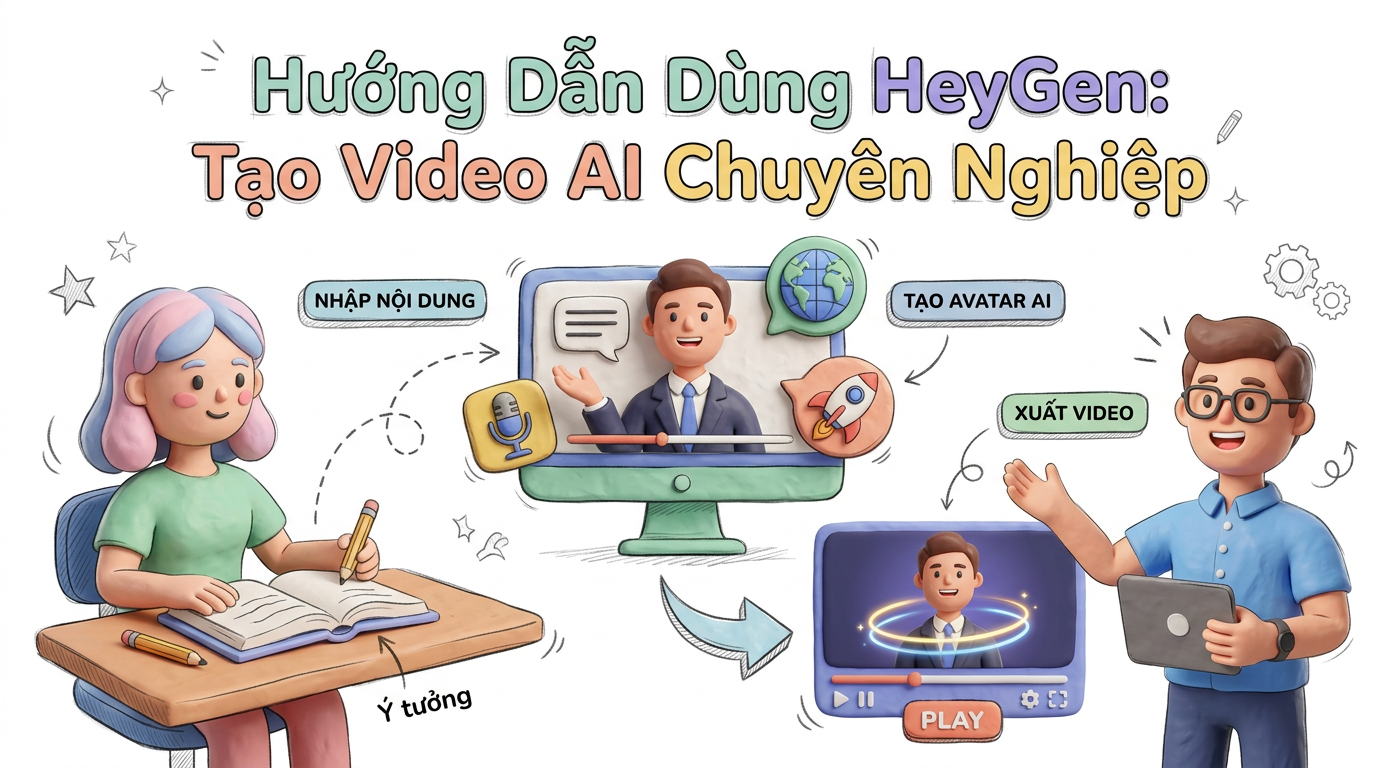 Hướng Dẫn Dùng HeyGen: Tạo Video AI Chuyên Nghiệp
