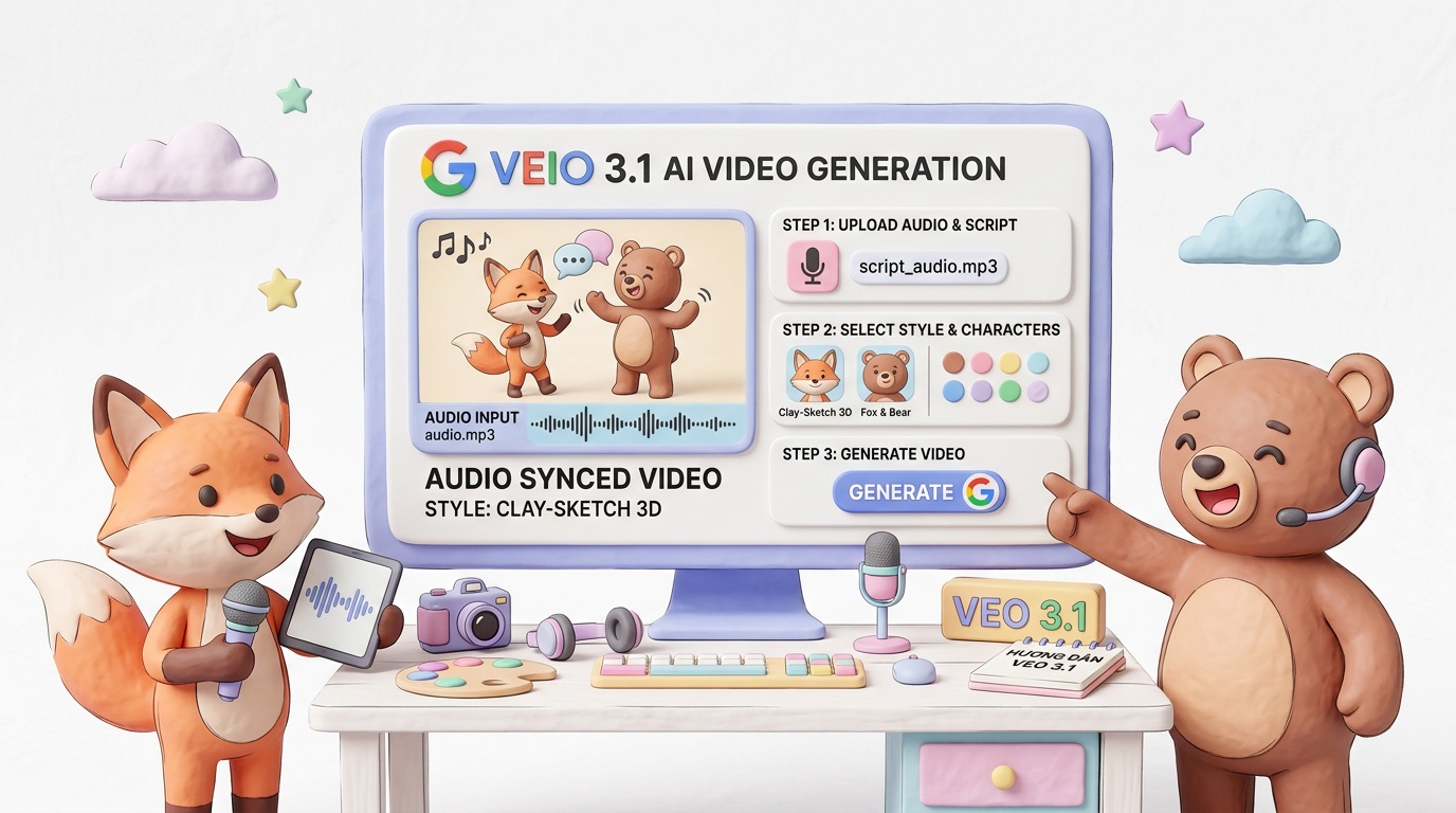 Hướng Dẫn Dùng Veo 3.1 Tạo Video Có Âm Thanh Đồng Bộ