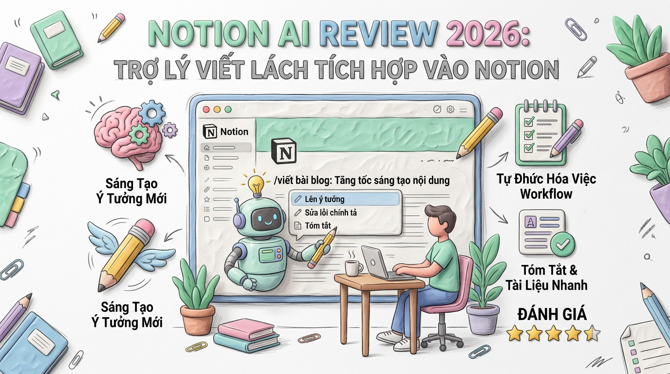 Notion AI Review 2026: Trợ Lý Viết Lách Tích Hợp Vào Notion