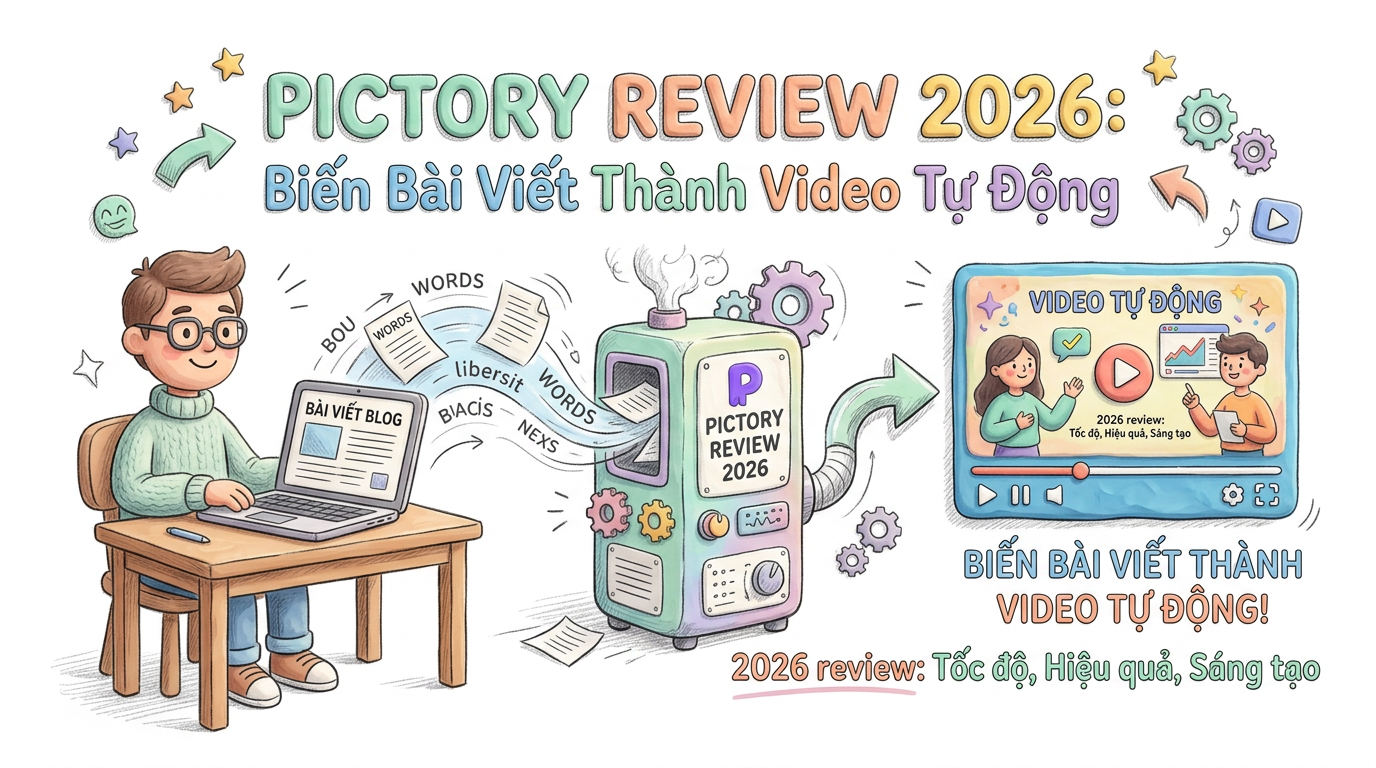Pictory Review 2026: Biến Bài Viết Thành Video Tự Động