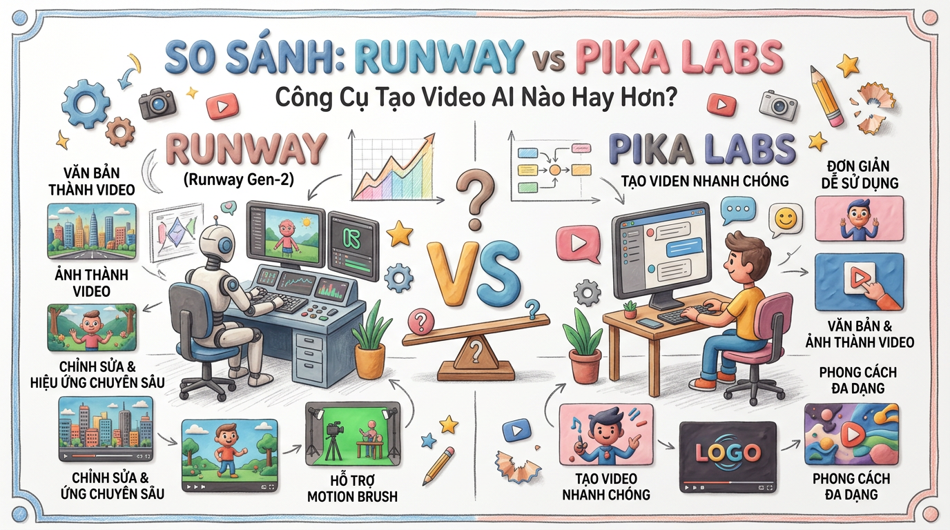 Runway vs Pika Labs: Công Cụ Tạo Video AI Nào Hay Hơn?
