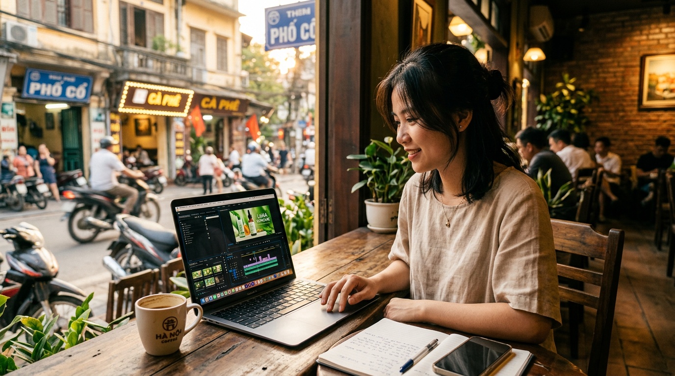 SME Việt làm video bằng laptop
