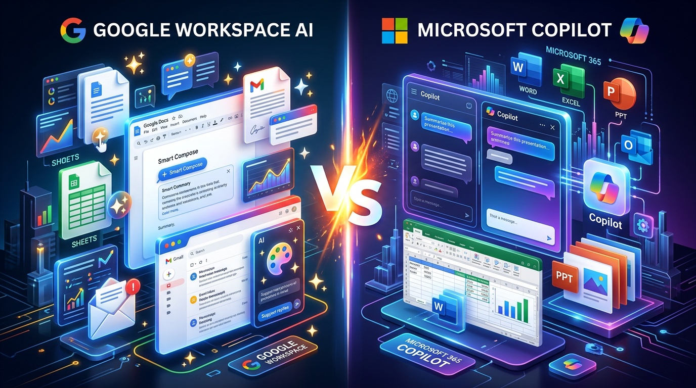Google Workspace Studio 2026 vs Microsoft 365 Copilot: Doanh Nghiệp Việt Nên Chọn Ai?